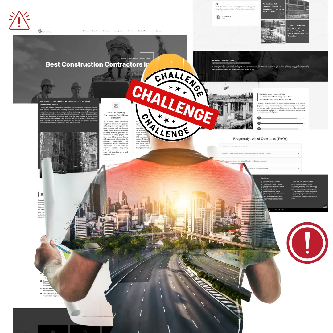 lacked a professional website